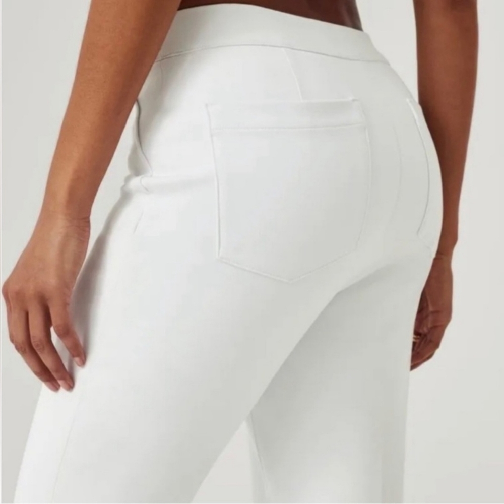 SPANX Women's Slim Straight Pants Classic White Size S Petite 20372Q Grey Lining - Picture 14 of 16